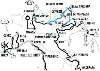 CartinaNord-Giro d'Italia 1998